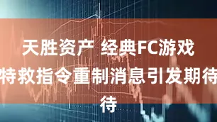天胜资产 经典FC游戏特救指令重制消息引发期待