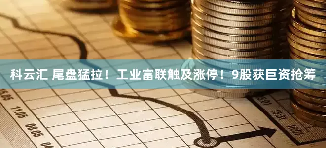 科云汇 尾盘猛拉！工业富联触及涨停！9股获巨资抢筹